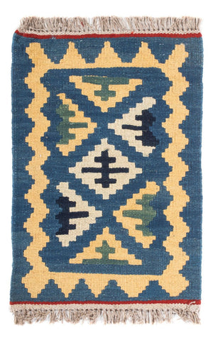 Kelim Carpet - orientalisk matta - 60 x 40 cm - flerfärgad