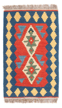 Kelim Carpet - orientalisk matta - 60 x 40 cm - flerfärgad