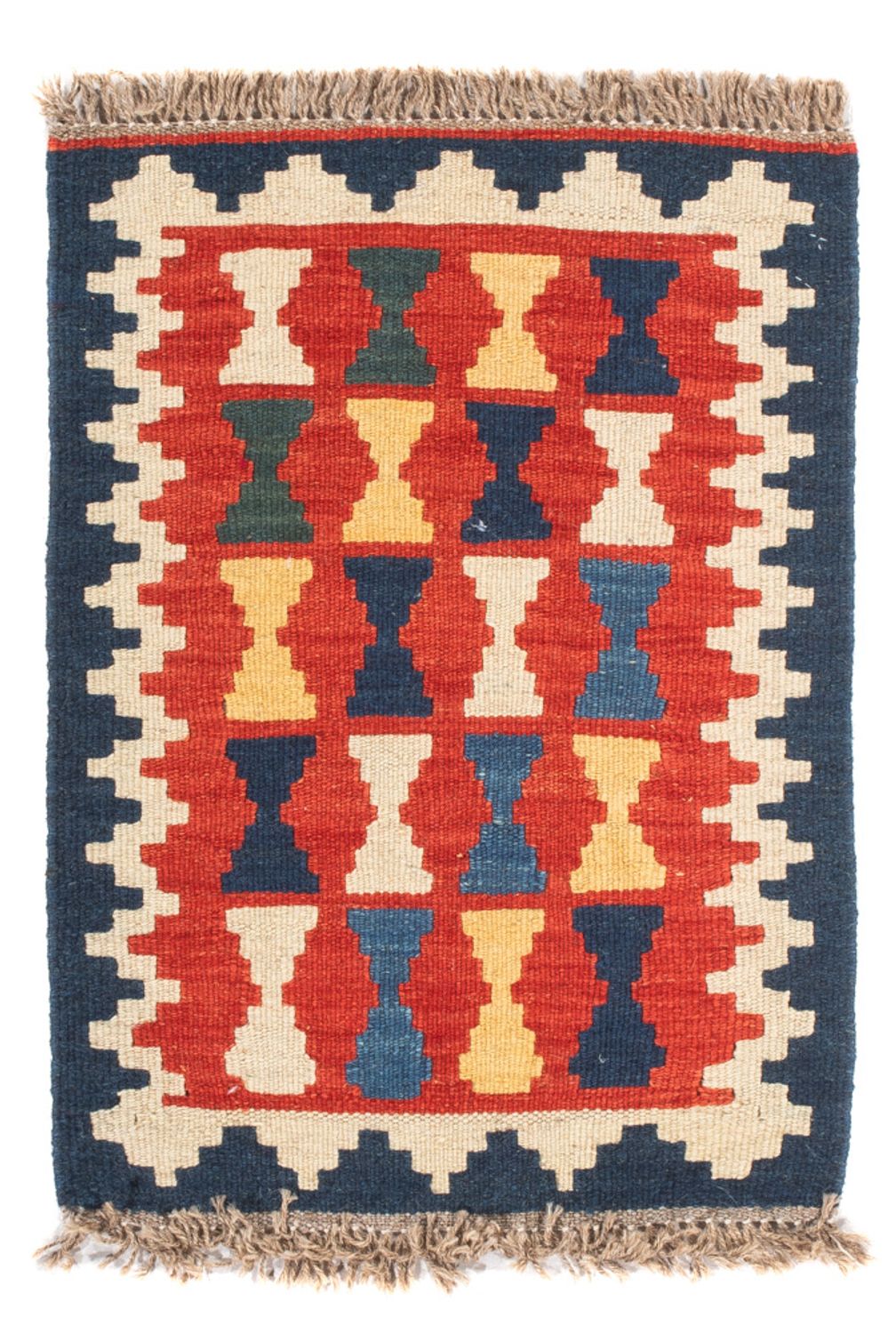 Kelim Carpet - orientalisk matta - 60 x 40 cm - flerfärgad