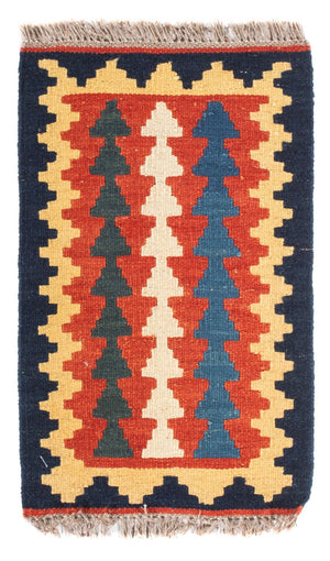 Kelim Carpet - orientalisk matta - 60 x 40 cm - flerfärgad