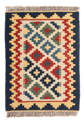 Kelim Carpet - orientalisk matta - 60 x 40 cm - flerfärgad