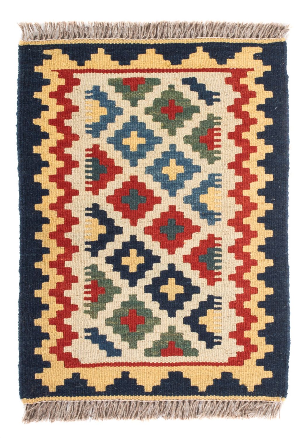 Kelim Carpet - orientalisk matta - 60 x 40 cm - flerfärgad