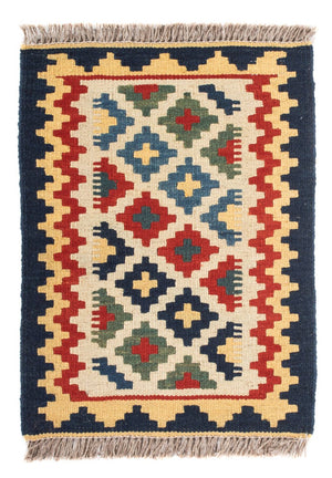 Kelim Carpet - orientalisk matta - 60 x 40 cm - flerfärgad