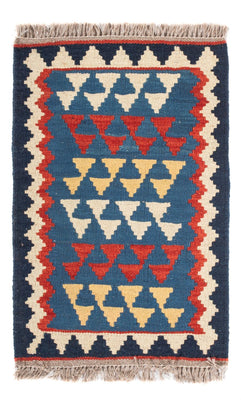 Kelim Carpet - orientalisk matta - 60 x 40 cm - flerfärgad