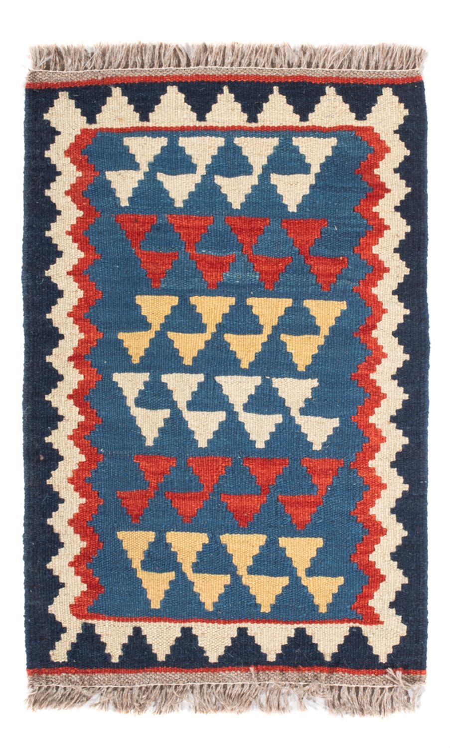 Kelim Carpet - orientalisk matta - 60 x 40 cm - flerfärgad
