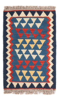 Kelim Carpet - orientalisk matta - 60 x 40 cm - flerfärgad