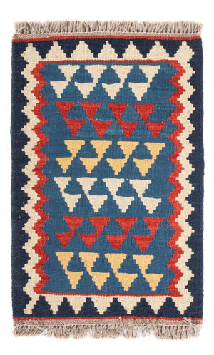 Kelim Carpet - orientalisk matta - 60 x 40 cm - flerfärgad