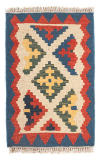 Kelim Carpet - orientalisk matta - 60 x 40 cm - flerfärgad