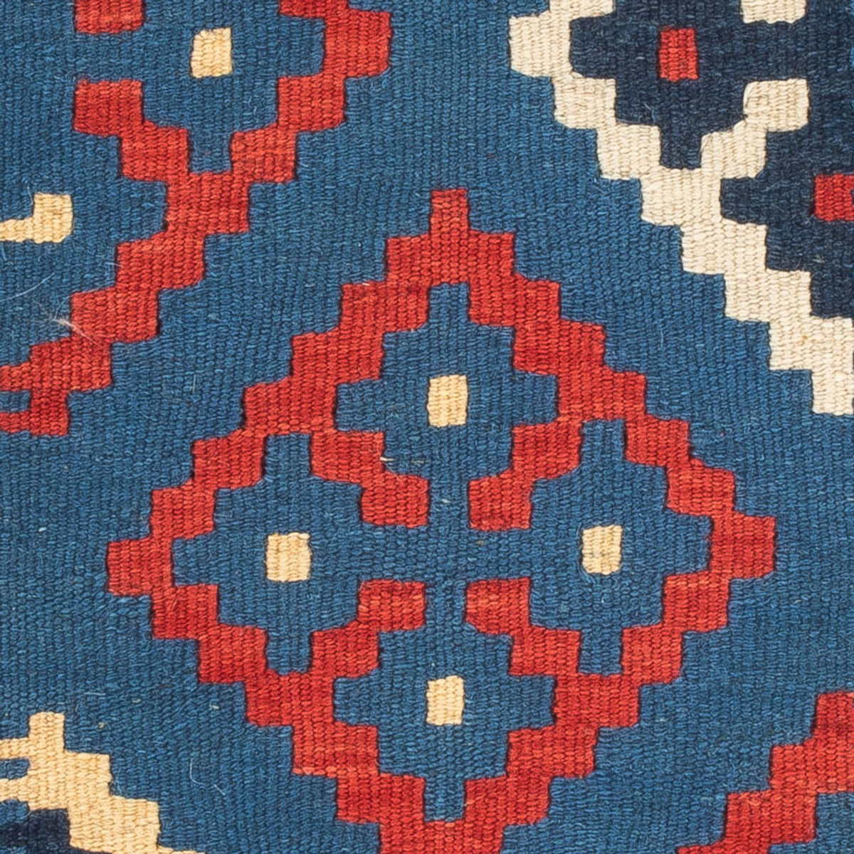 Kelim Carpet - orientalisk matta - 60 x 40 cm - blå