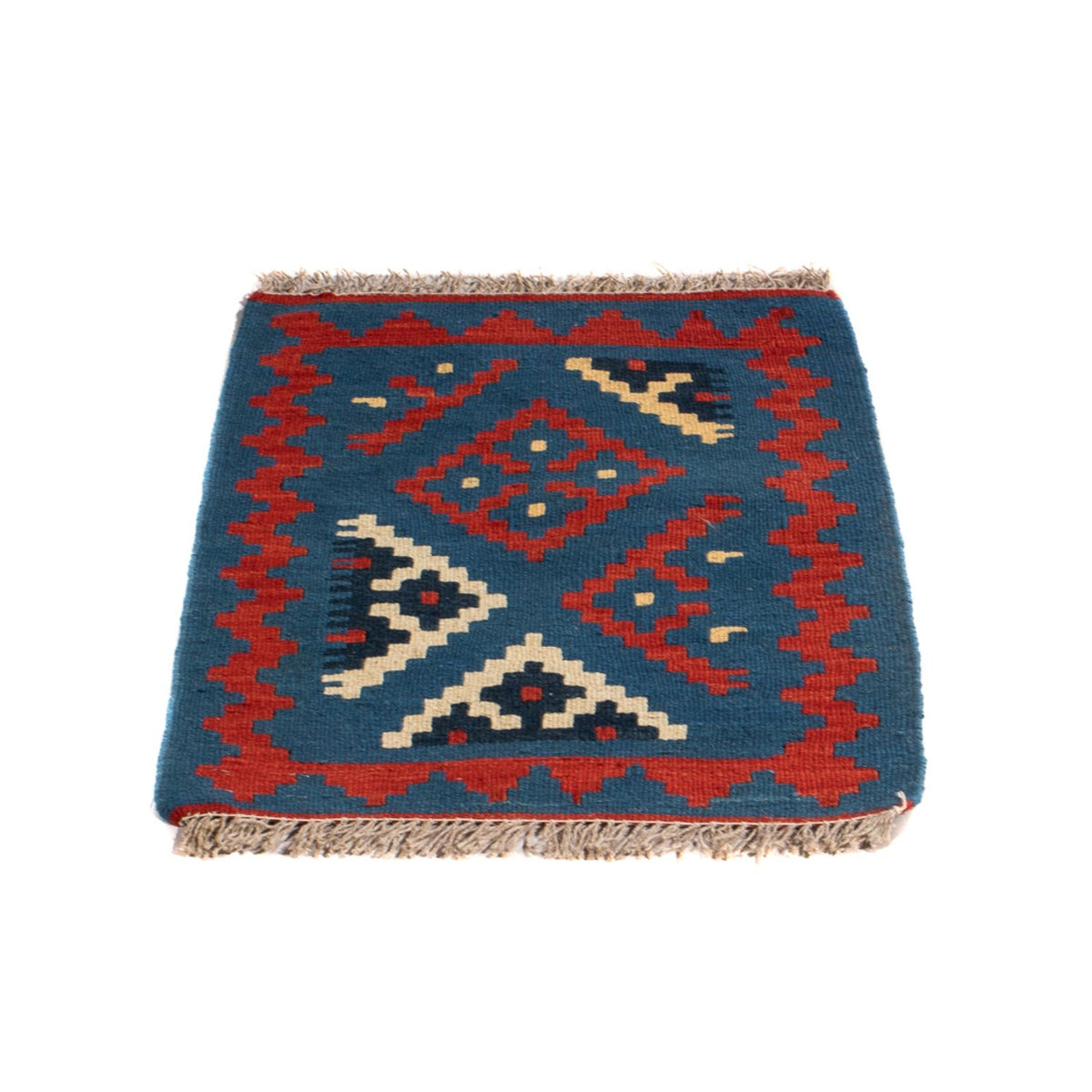 Kelim Carpet - orientalisk matta - 60 x 40 cm - blå