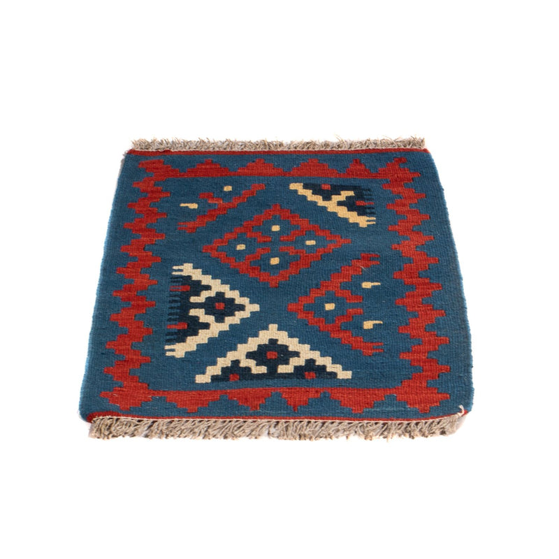 Kelim Carpet - orientalisk matta - 60 x 40 cm - blå