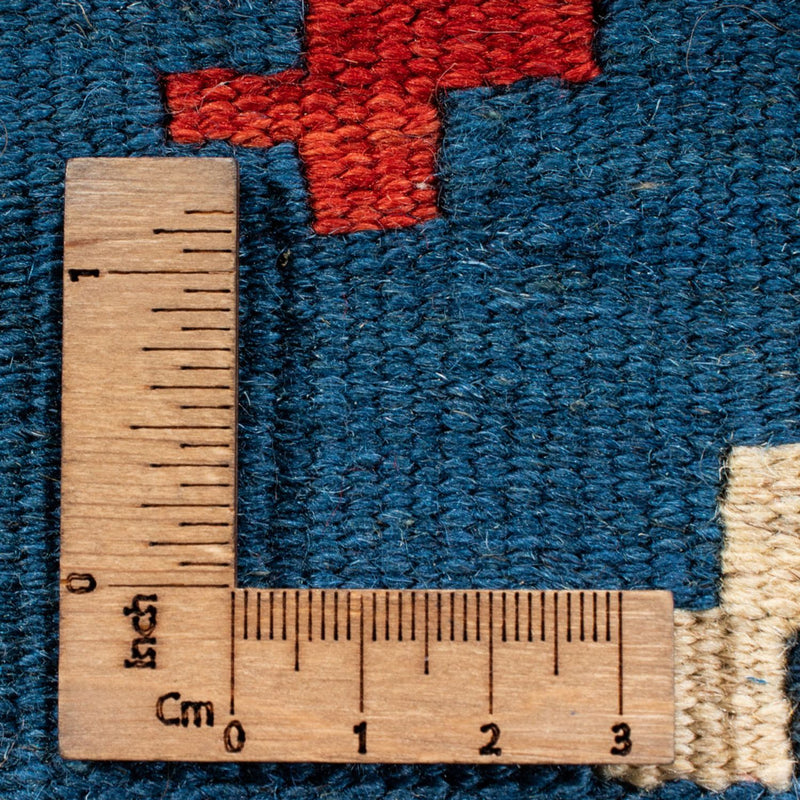 Kelim Carpet - orientalisk matta - 60 x 40 cm - blå