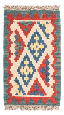 Kelim Carpet - orientalisk matta - 60 x 40 cm - flerfärgad