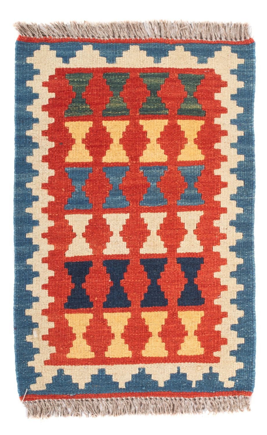 Kelim Carpet - orientalisk matta - 60 x 40 cm - flerfärgad