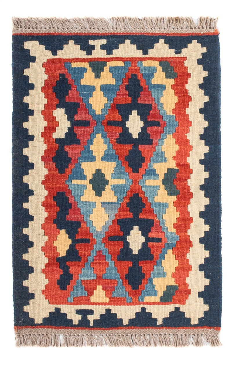 Kelim Carpet - orientalisk matta - 60 x 40 cm - flerfärgad