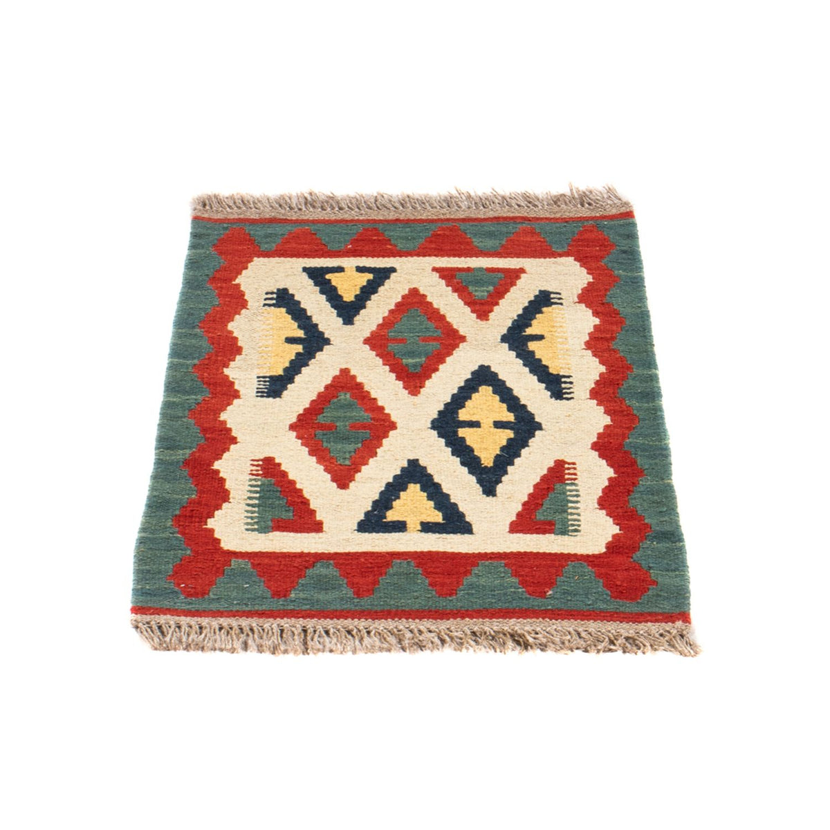 Kelim Carpet - orientalisk matta - 60 x 40 cm - flerfärgad