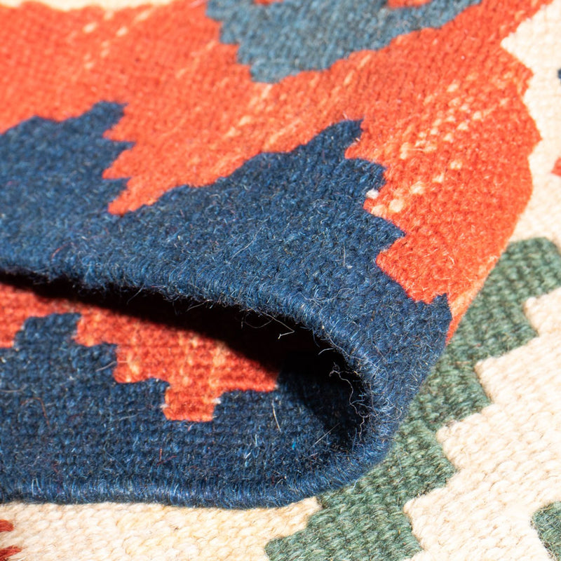 Kelim Carpet - orientalisk matta - 94 x 70 cm - flerfärgad