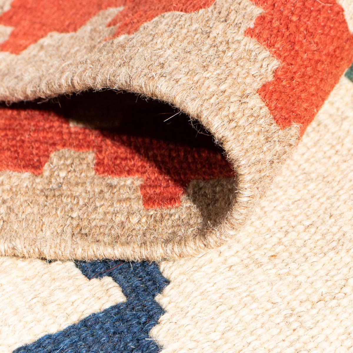 Kelim Carpet - orientalisk matta - 95 x 62 cm - flerfärgad