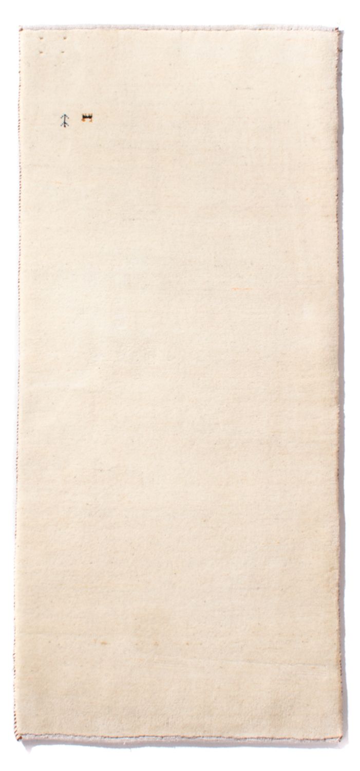 Gabbeh-matta - persisk - 160 x 75 cm - grädde