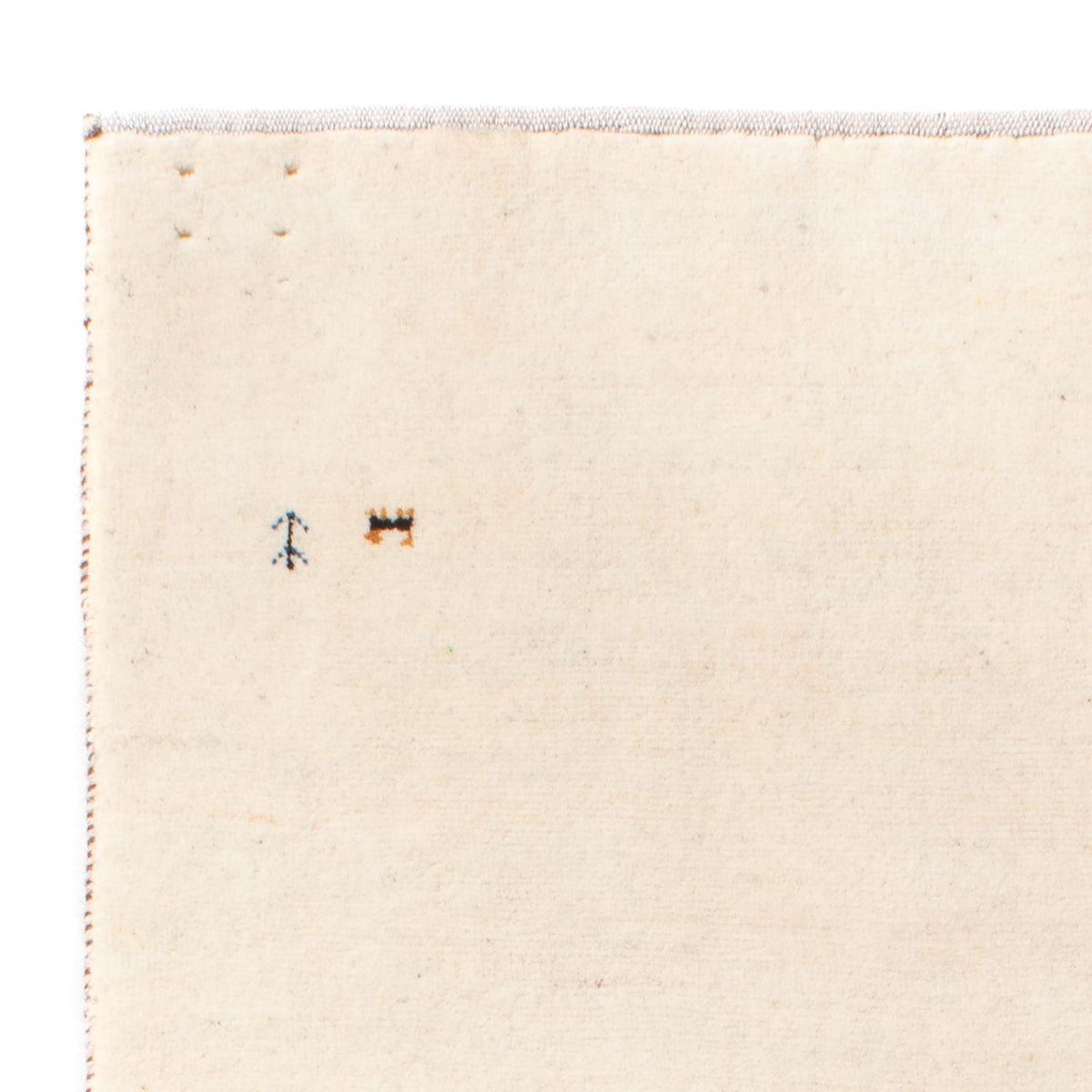 Gabbeh-matta - persisk - 160 x 75 cm - grädde