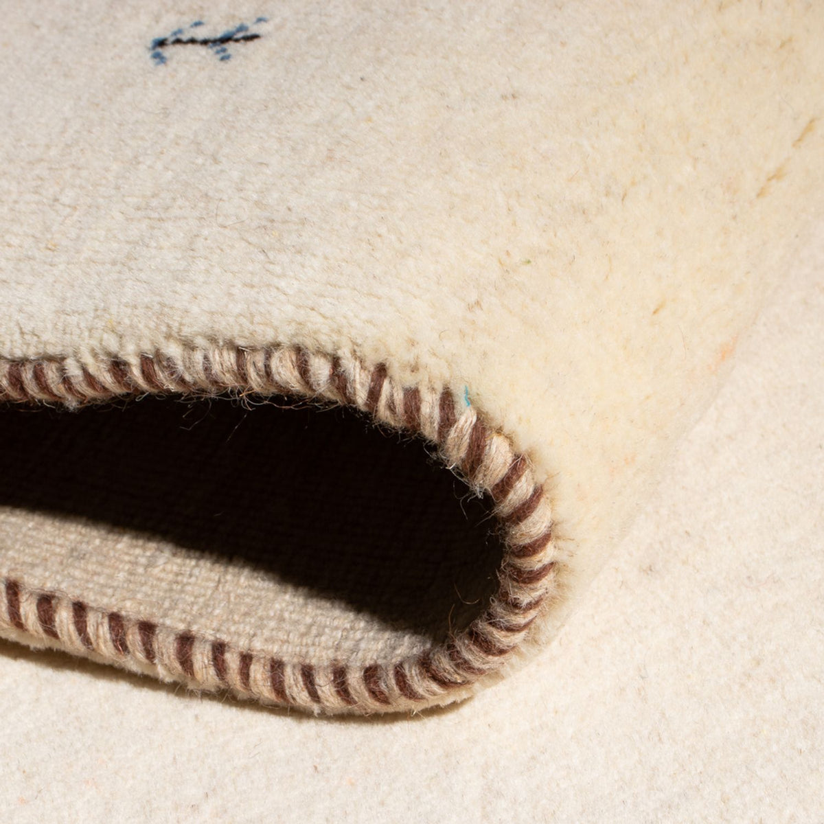 Gabbeh-matta - persisk - 160 x 75 cm - grädde