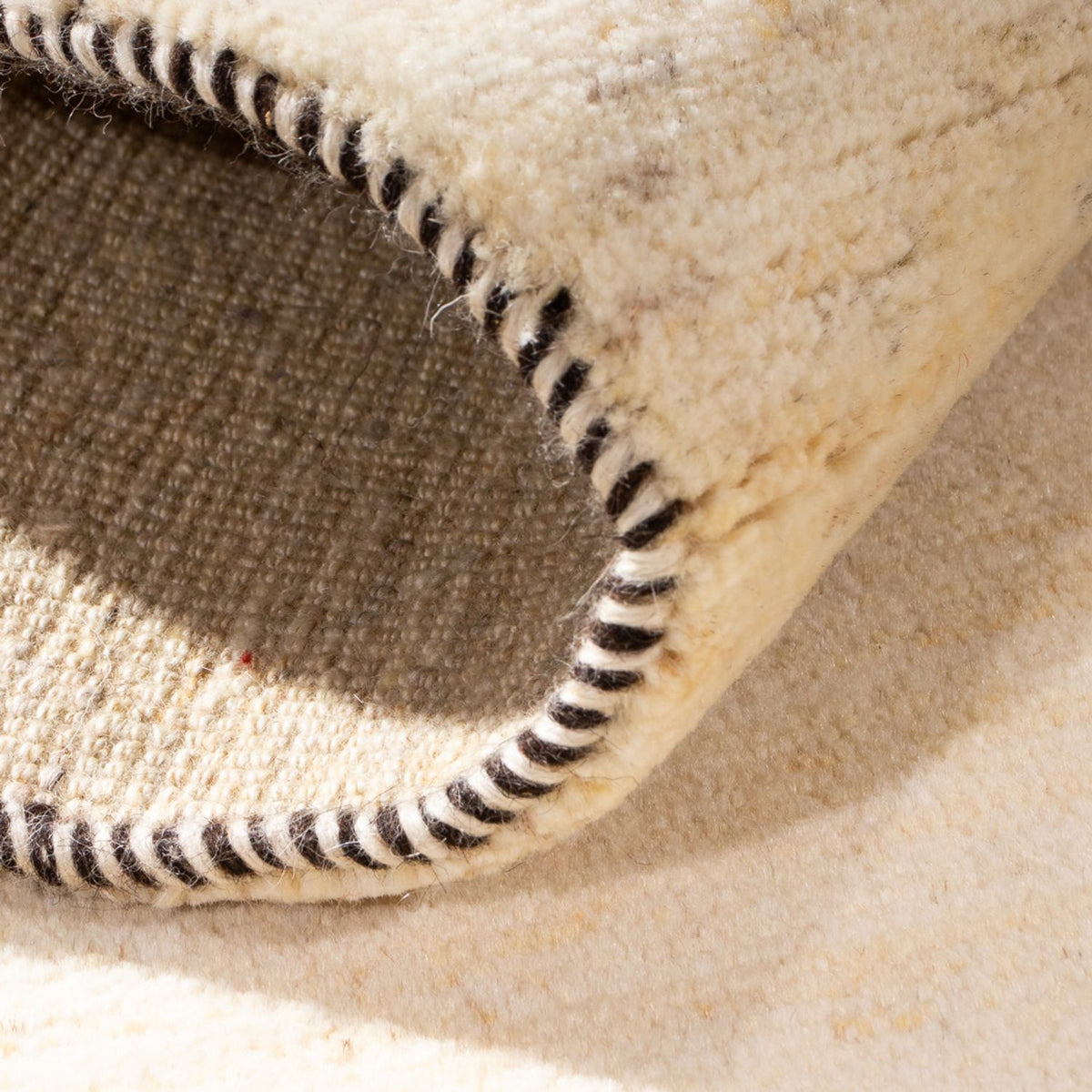 Gabbeh-matta - persisk - 137 x 72 cm - grädde