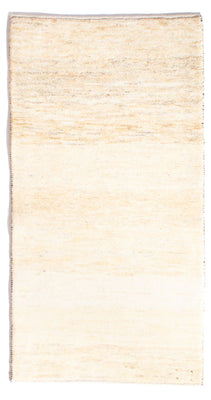 Gabbeh-matta - persisk - 136 x 72 cm - ljusbeige
