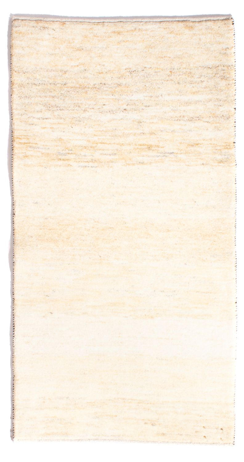 Gabbeh-matta - persisk - 136 x 72 cm - ljusbeige