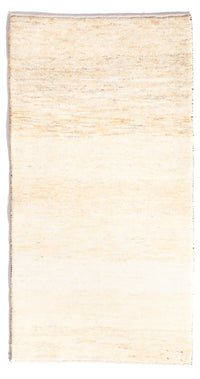 Gabbeh-matta - persisk - 136 x 72 cm - ljusbeige