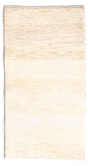 Gabbeh-matta - persisk - 136 x 72 cm - ljusbeige