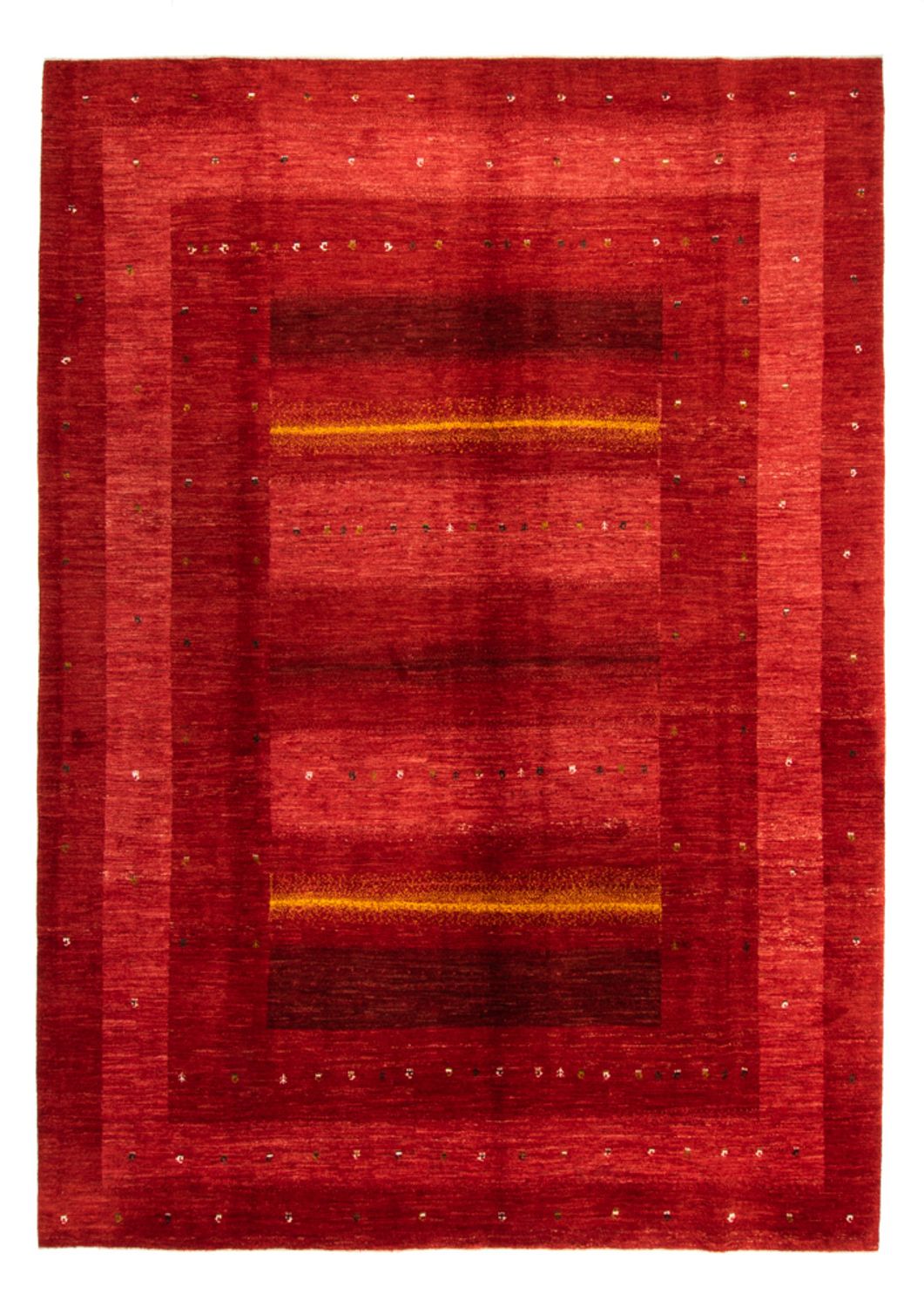 Gabbeh-matta - Loribaft Persian - 347 x 257 cm - röd
