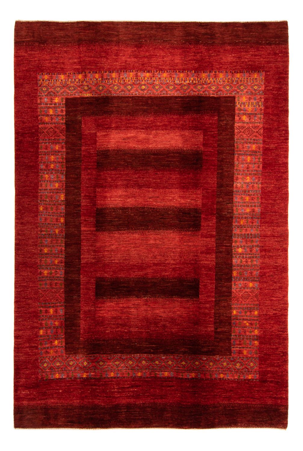 Gabbeh-matta - Loribaft Persian - 297 x 205 cm - röd
