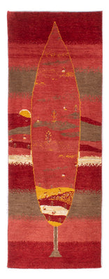 Runner Gabbeh-matta - persisk - 205 x 74 cm - röd