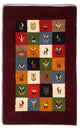 Persisk Gabbeh Mattan 88x61cm - Perserteppich Wollteppich