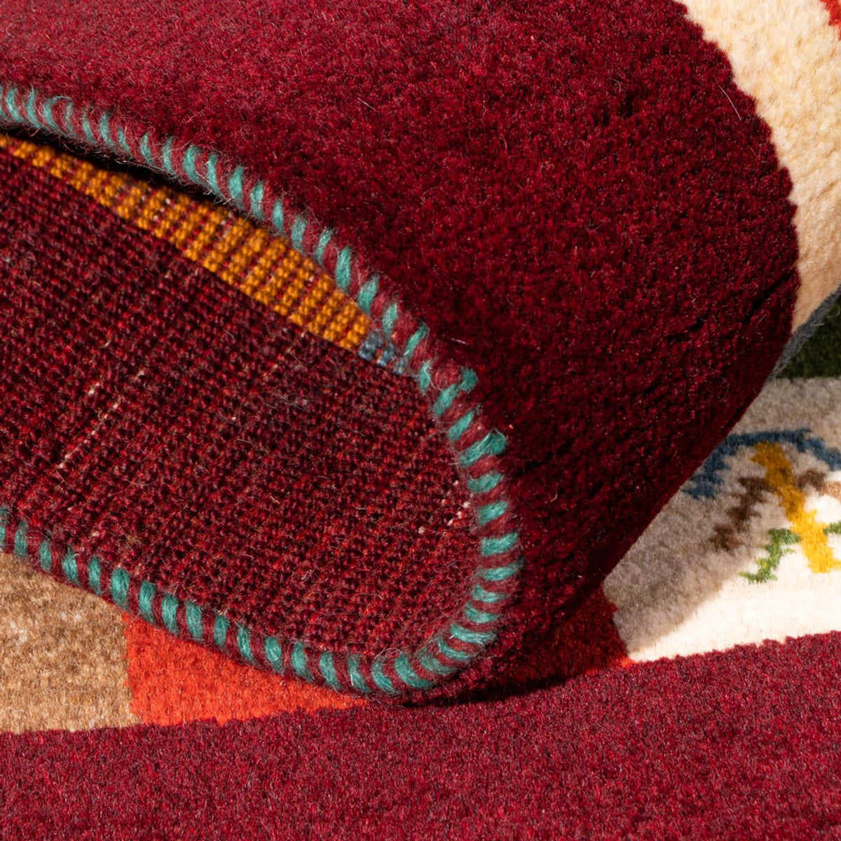 Gabbeh-matta - persisk - 88 x 61 cm - flerfärgad