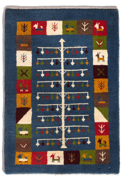 Persisk Gabbeh Mattan 62x90cm - Perserteppich Wollteppich