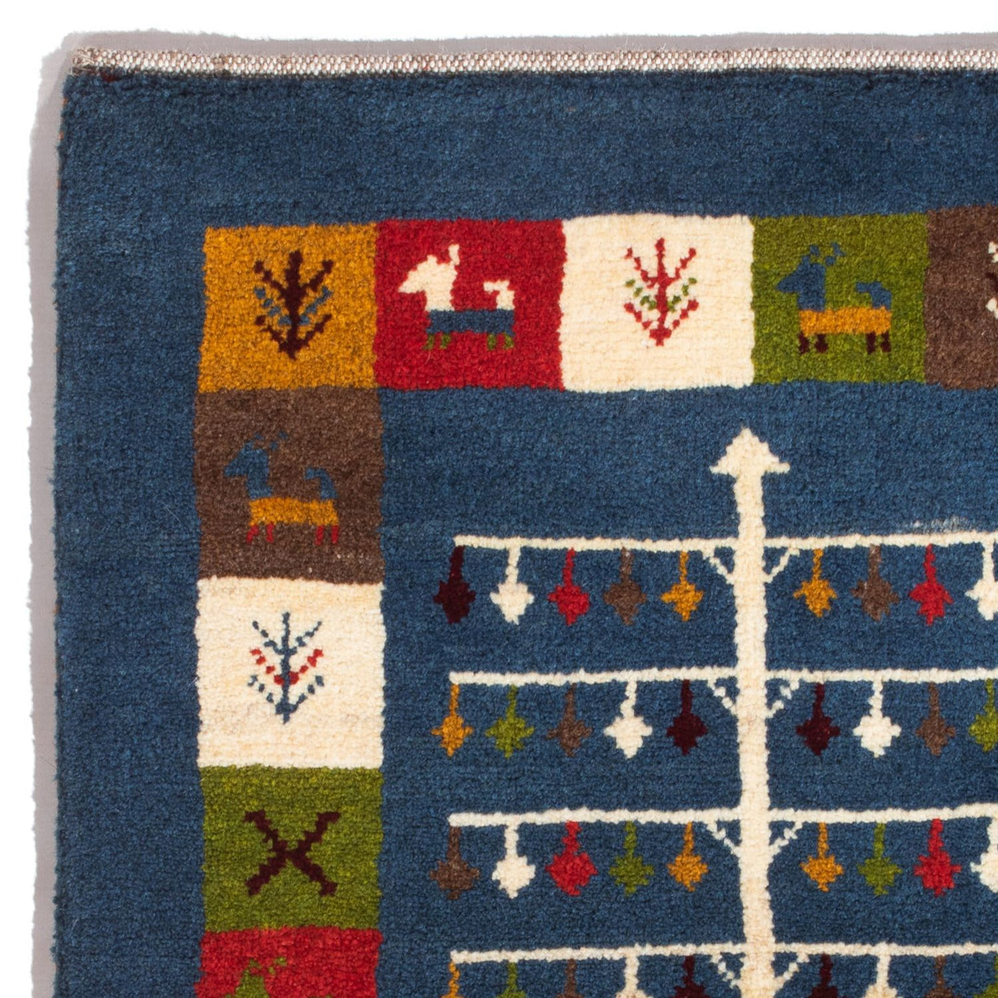 Persisk Gabbeh Mattan 90x62cm - Perserteppich Wollteppich