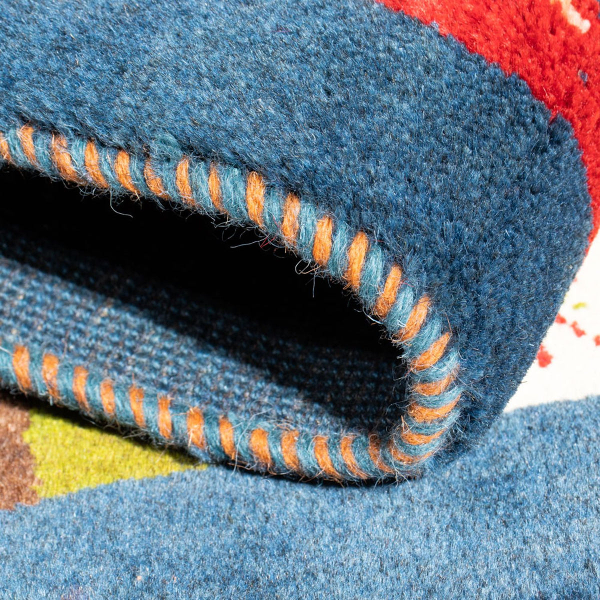 Gabbeh-matta - persisk - 90 x 62 cm - flerfärgad