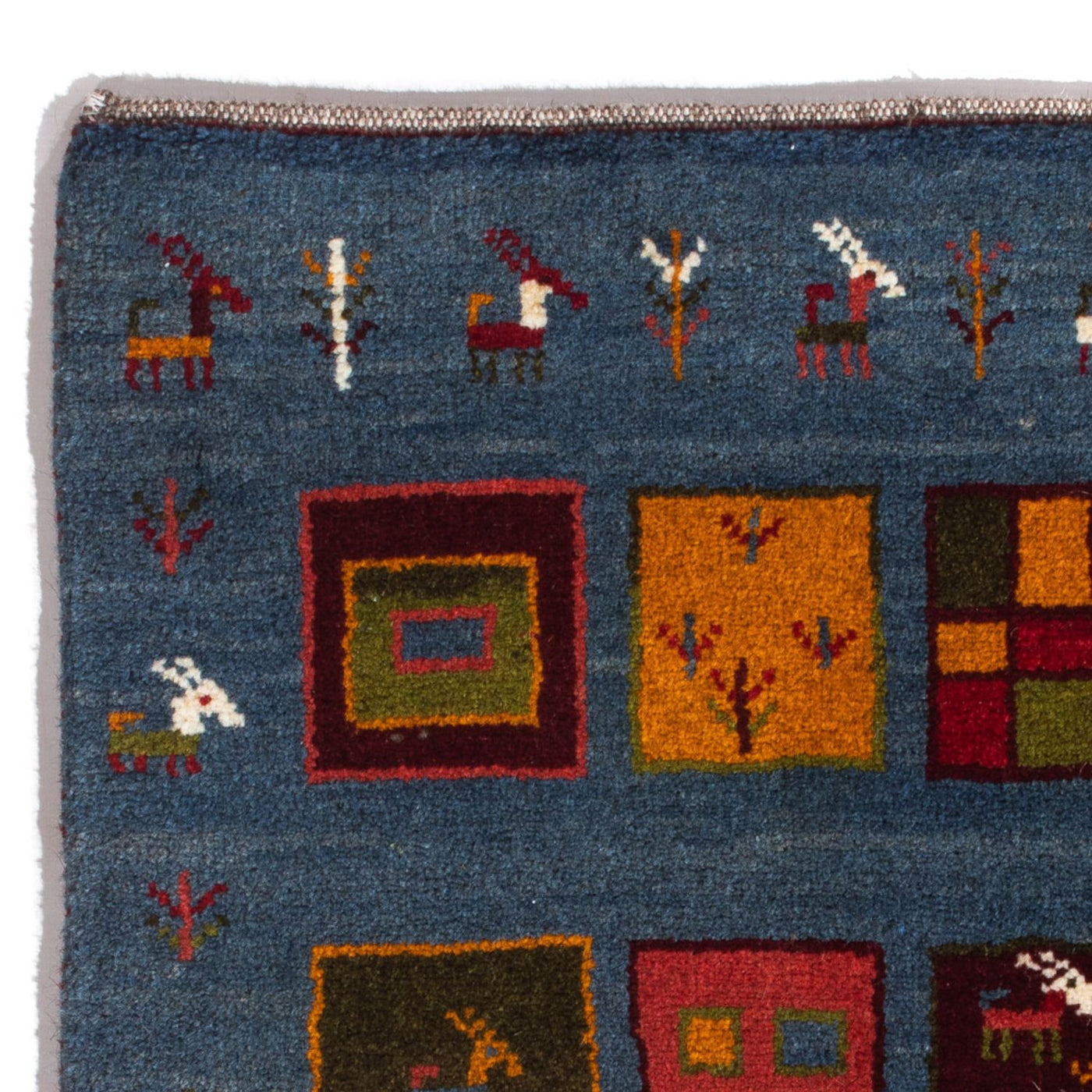 Persisk Gabbeh Mattan 90x65cm - Perserteppich Wollteppich