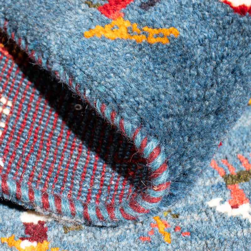 Gabbeh-matta - persisk - 90 x 65 cm - flerfärgad