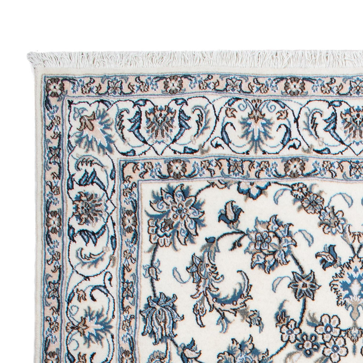 Persisk matta - Nain - 243 x 166 cm - grädde