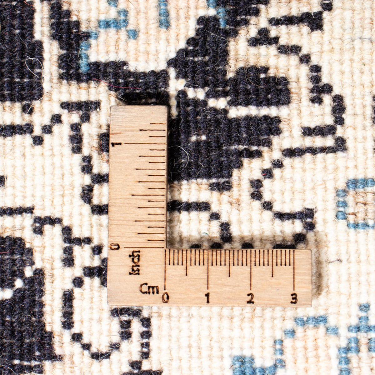 Persisk matta - Nain - 90 x 60 cm - mörkblå