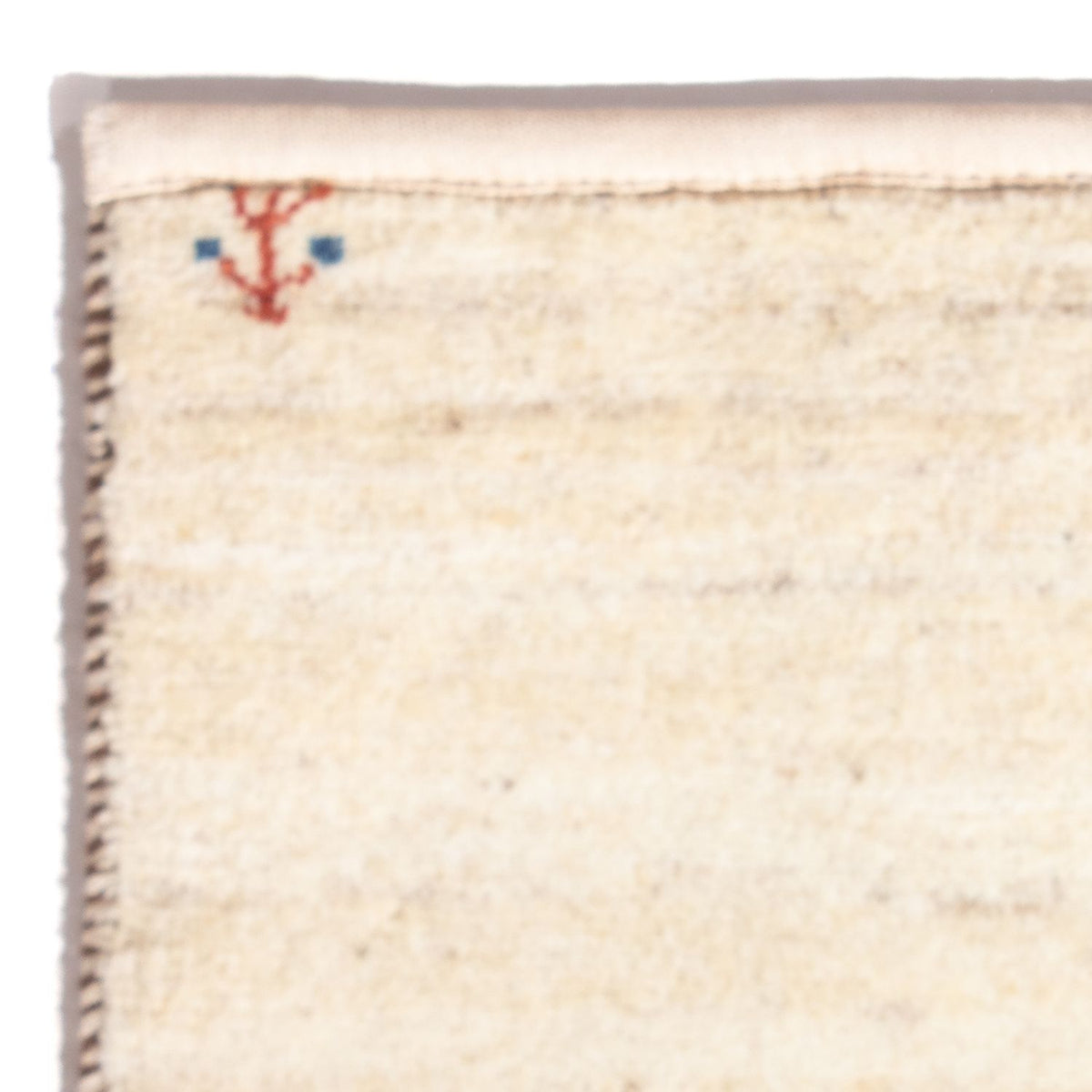 Gabbeh-matta - persisk - 60 x 40 cm - grädde