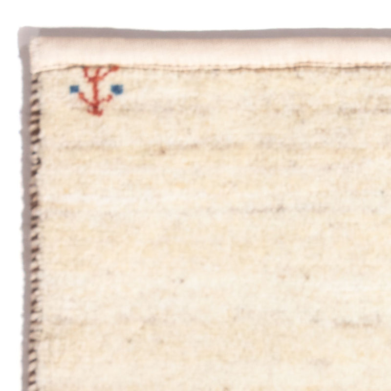 Gabbeh-matta - persisk - 60 x 40 cm - grädde