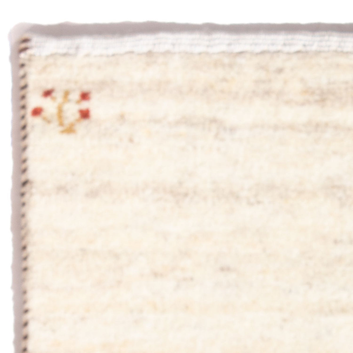 Gabbeh-matta - persisk - 60 x 40 cm - grädde