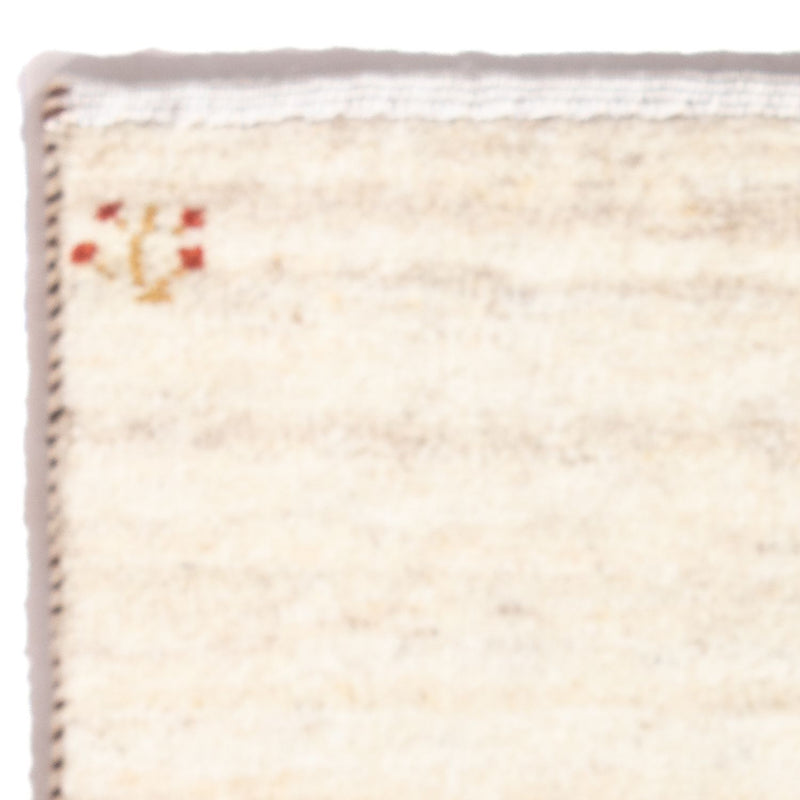 Gabbeh-matta - persisk - 60 x 40 cm - grädde