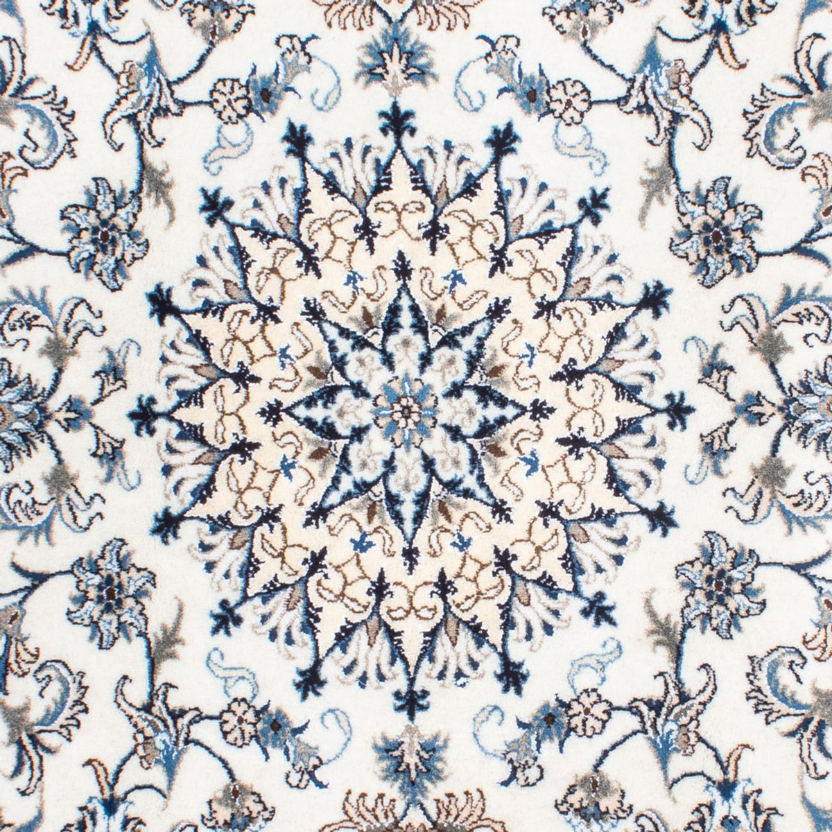 Persisk matta - Nain - 253 x 168 cm - grädde