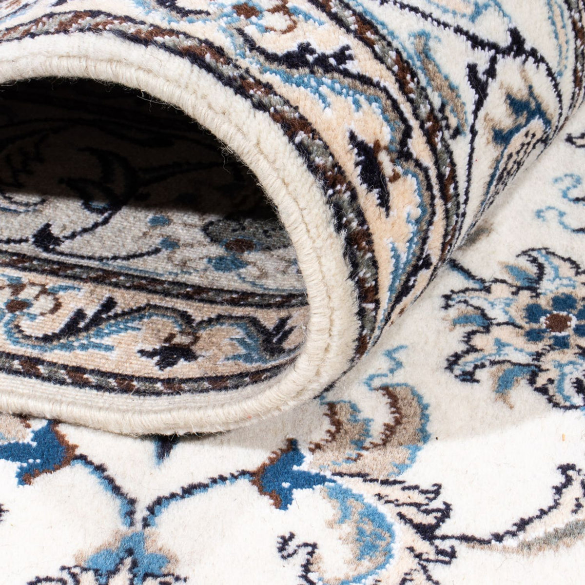 Persisk matta - Nain - 253 x 168 cm - grädde