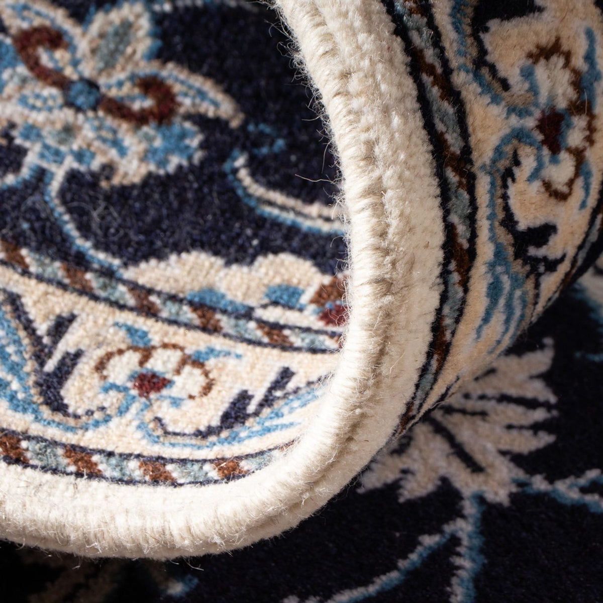 Persisk matta - Nain - 140 x 68 cm - mörkblå