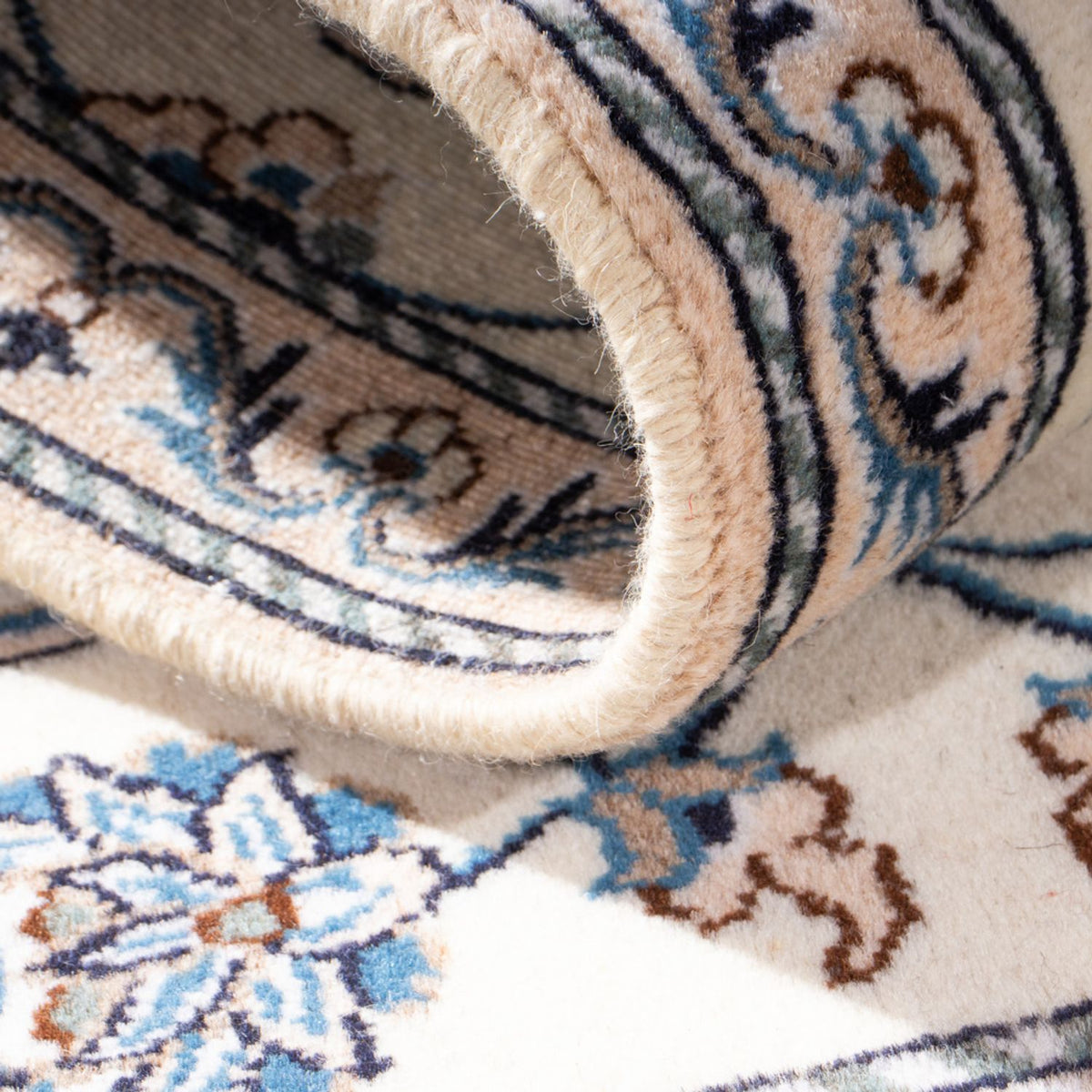 Persisk matta - Nain - 137 x 68 cm - grädde